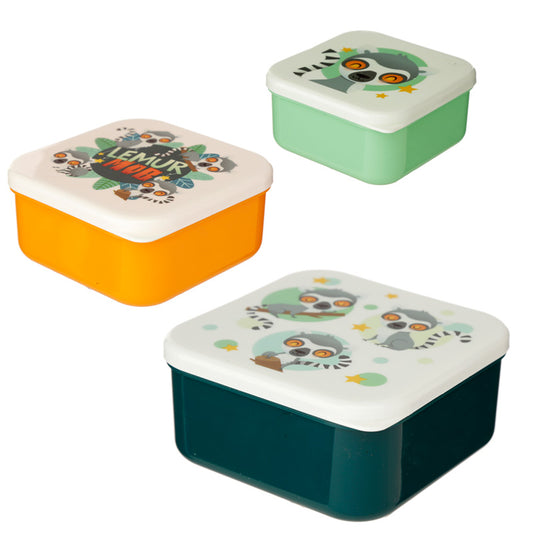 Lunch Boxes Set of 3 (S/M/L) - Lemur Mob