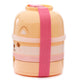 Bento Round Stacked Lunch Box  - Shiba Inu Dog