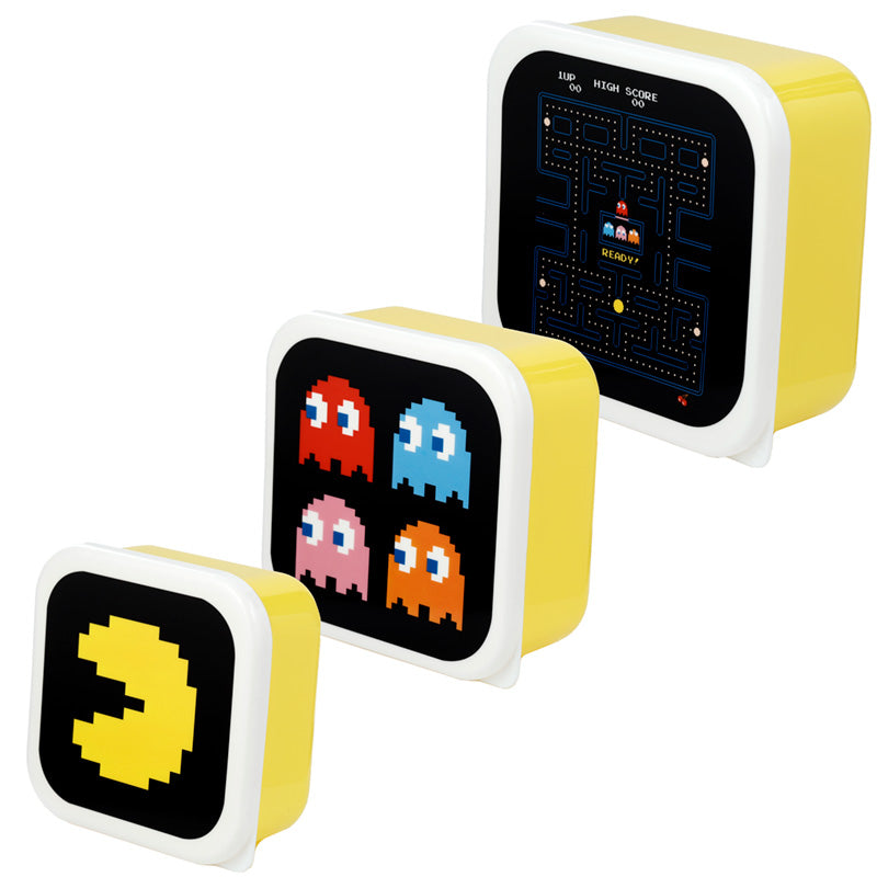 Lunch Boxes Set of 3 (M/L/XL) - Pac-Man