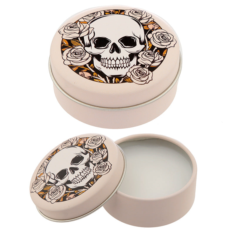 Funky Lip Balm in a Tin - Skulls and Roses Design