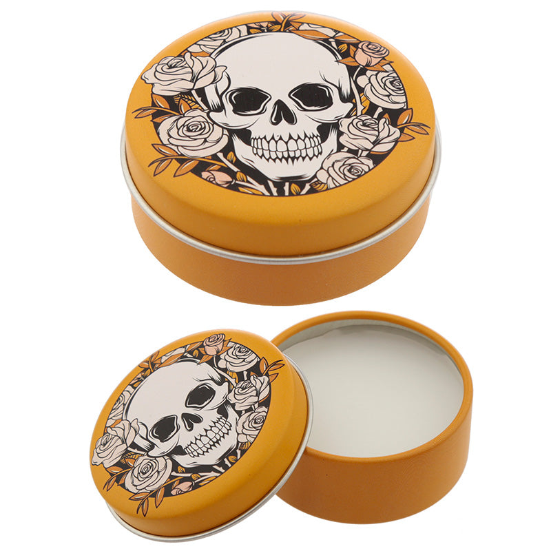 Funky Lip Balm in a Tin - Skulls and Roses Design