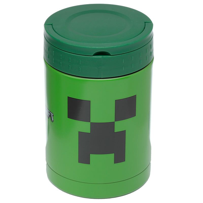 Minecraft Creeper Stainless Steel Insulated Food Snack/Lunch Pot 500ml