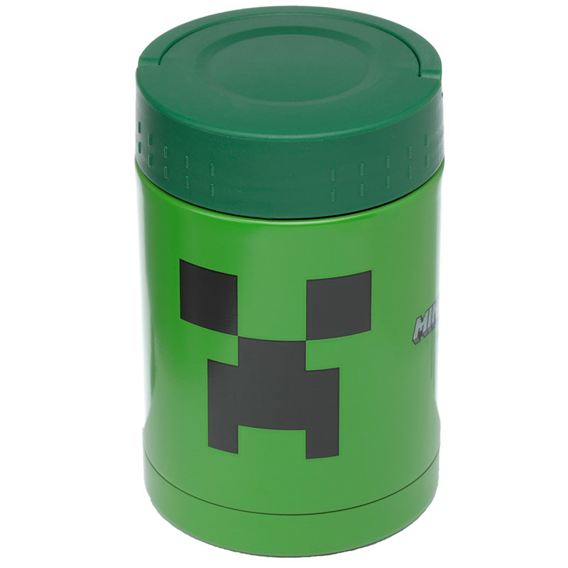 Minecraft Creeper Stainless Steel Insulated Food Snack/Lunch Pot 500ml