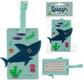 Fun PVC Luggage Tag - Shark Design