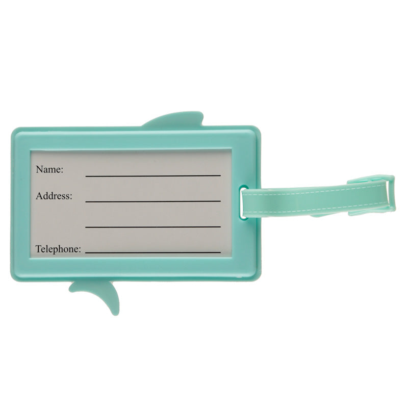 Fun PVC Luggage Tag - Shark Design