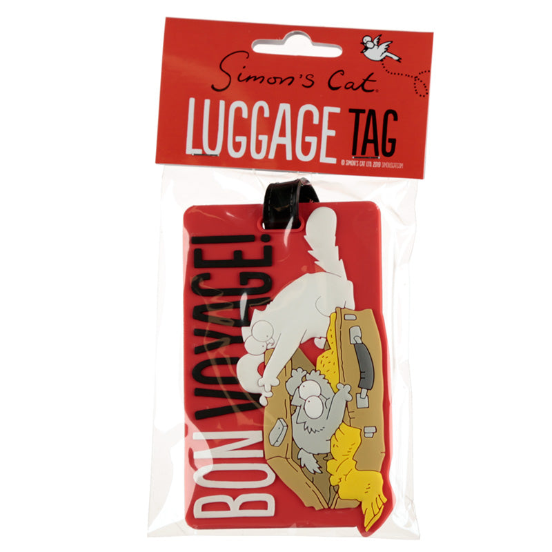 Fun PVC Luggage Tag - Simon's Cat Design