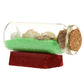 Collectable Seaside Souvenir - Coloured Sand  and  Shells in a Bottle