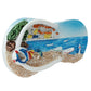 Souvenir Seaside Magnet - Flip Flop Beach Scene