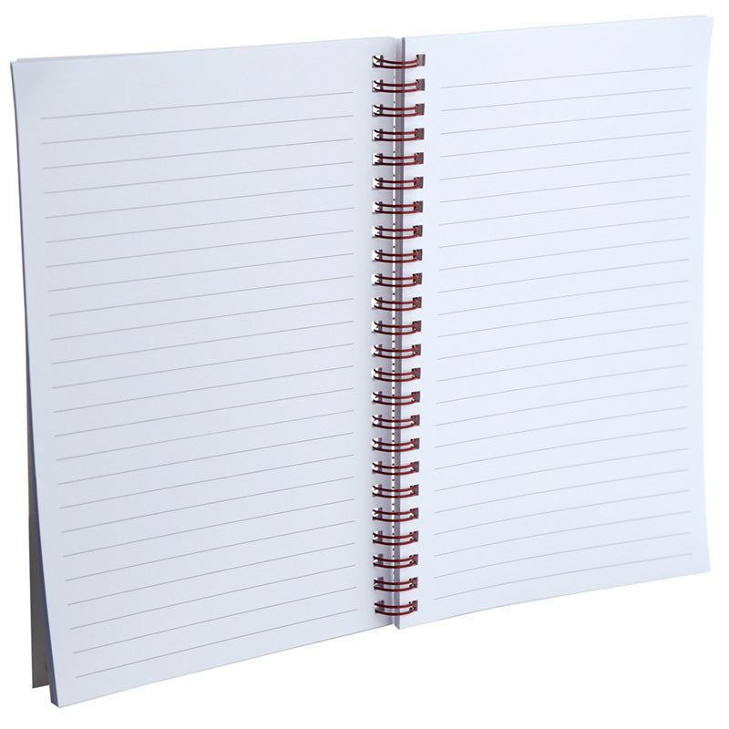 Spiral Bound A5 Lined Notebook - Retro Fiat 500