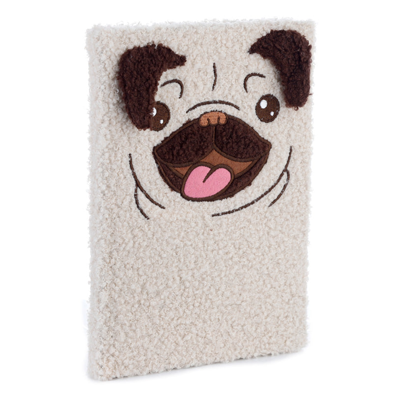 Plush Fleece A5 Notepad  and  Pencil Case Set - Mopps Pug