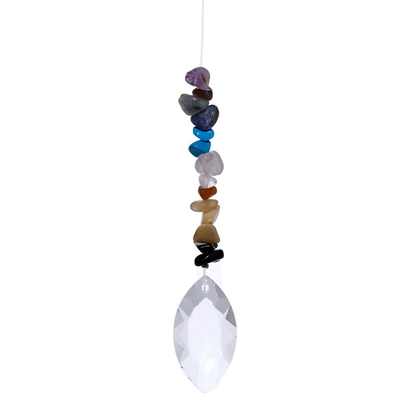 Gemstone Suncatcher - Crystal Chakra