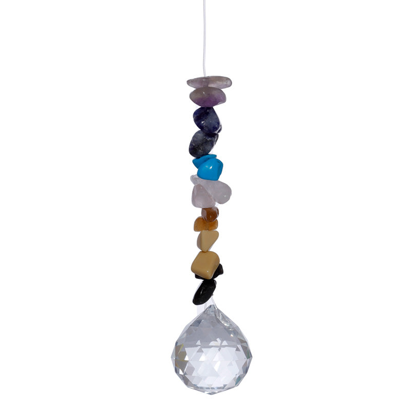 Gemstone Suncatcher - Crystal Chakra