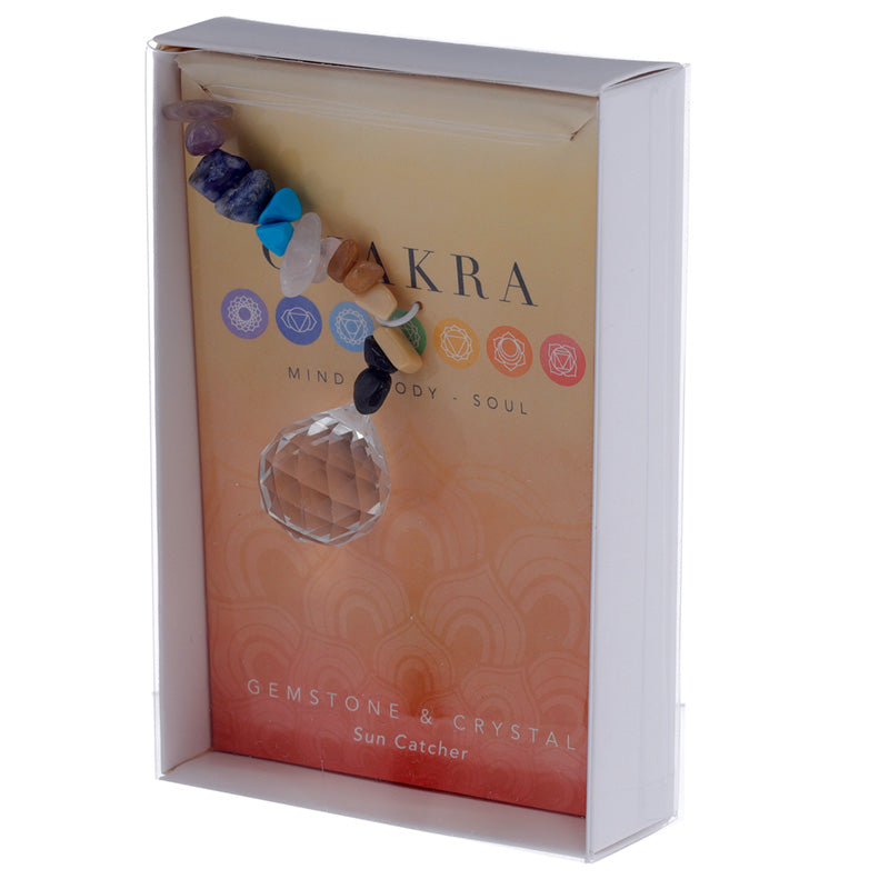 Gemstone Suncatcher - Crystal Chakra