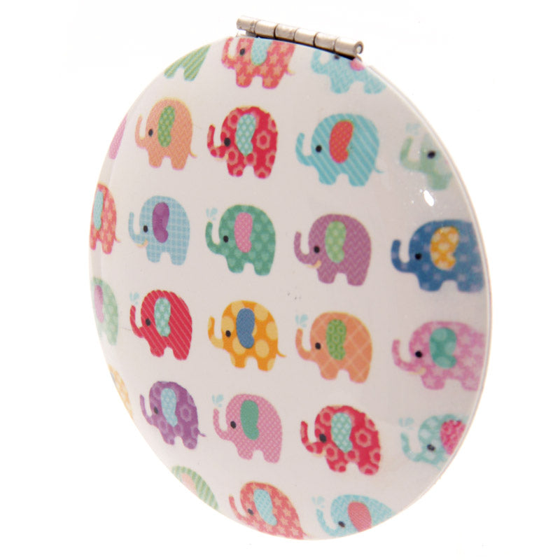 Dotty Elephant Compact Mirror