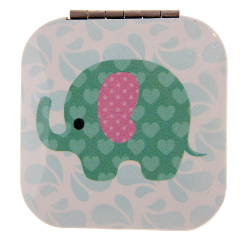 Dotty Elephant Compact Mirror