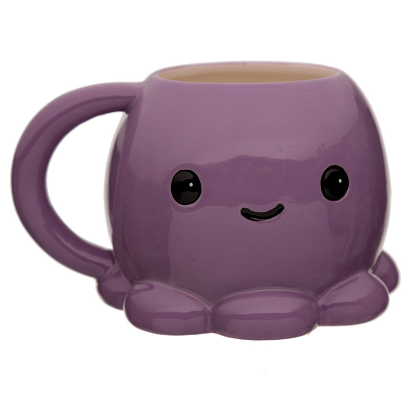 Ceramic Shaped Head Mug - Adoramals Octopus