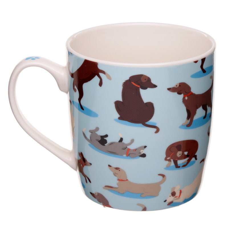 Porcelain Mug - Catch Patch Dog Design