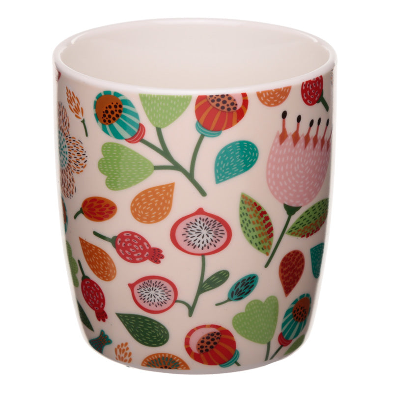 Porcelain Mug - Autumn Falls Floral Design