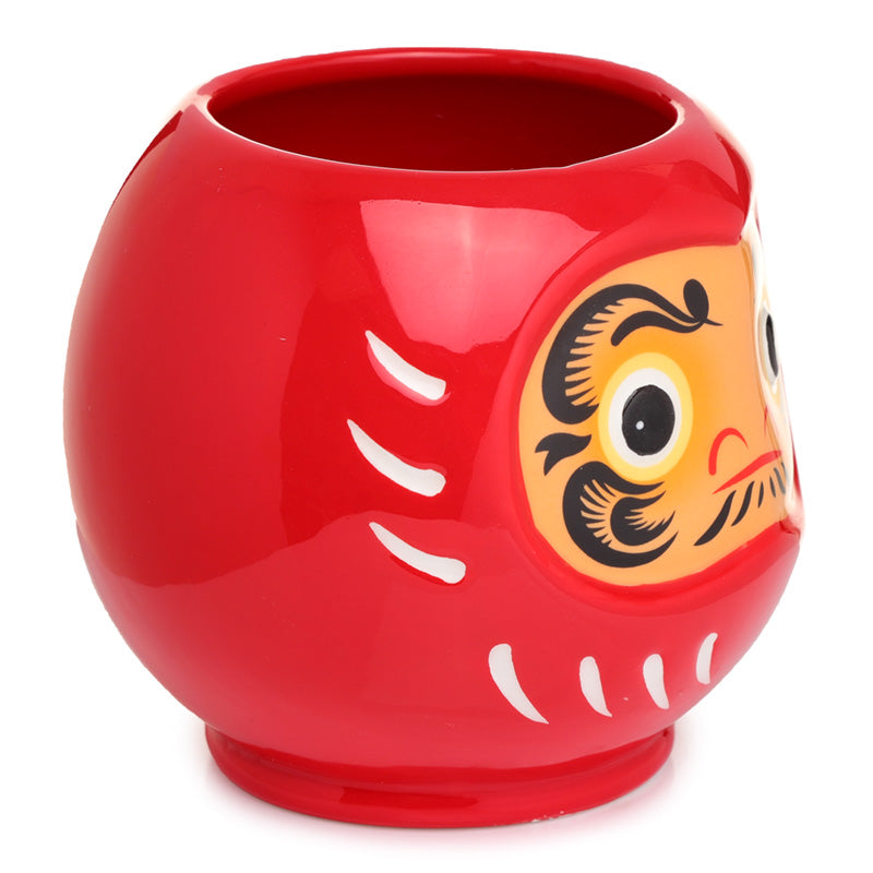 Ceramic Shaped Head Mug - Japanese Daruma