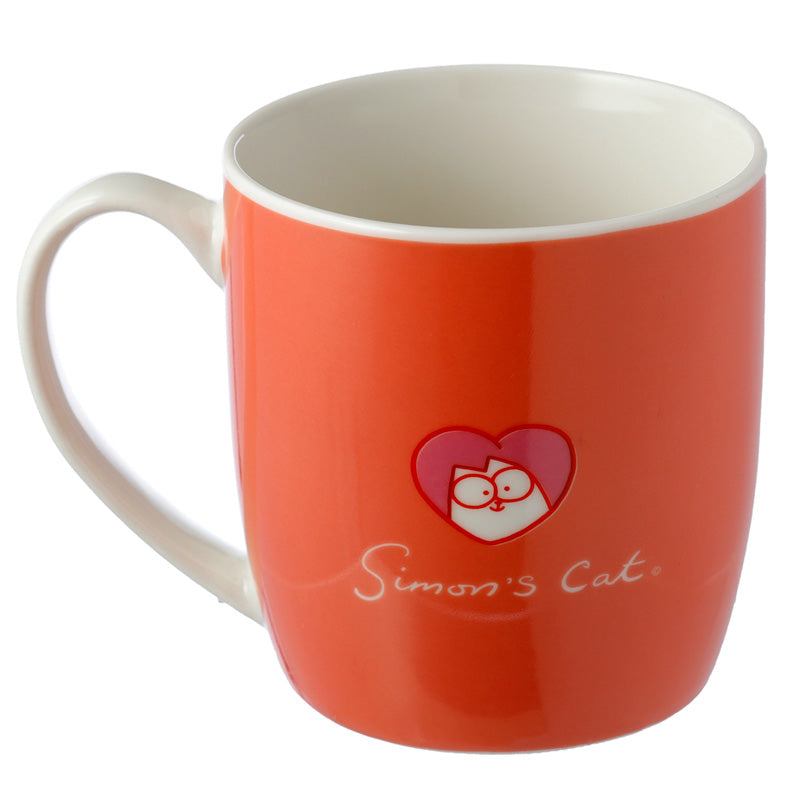 Porcelain Mug - Red Meow  and  You Valentine's Simon's Cat Porcelain Mug