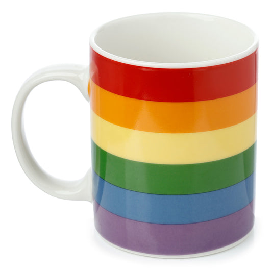 Somewhere Rainbow Flag Porcelain Mug