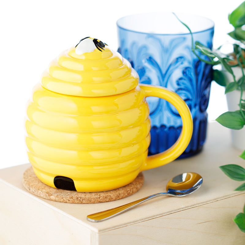 Beehive Shaped Ceramic Mug