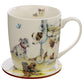 Porcelain Mug and Coaster Gift Set - Jan Pashley Dogs