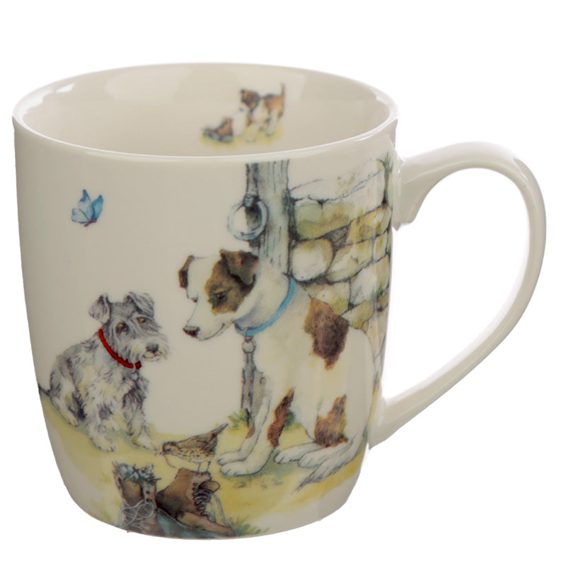 Porcelain Mug and Coaster Gift Set - Jan Pashley Dogs