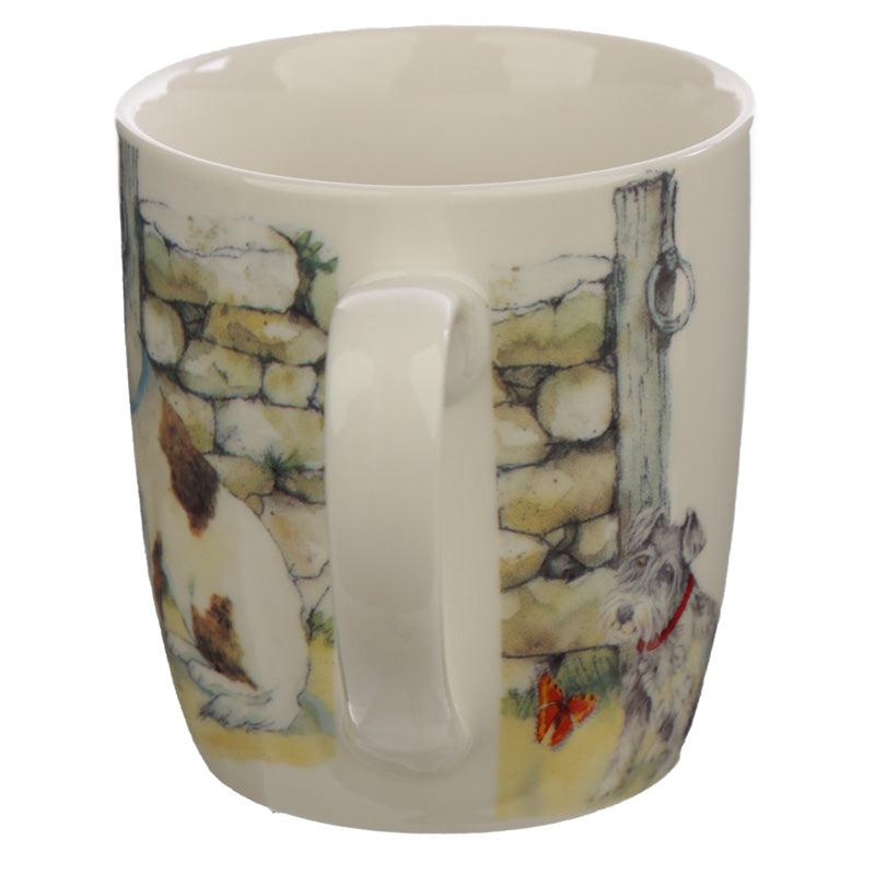 Porcelain Mug and Coaster Gift Set - Jan Pashley Dogs