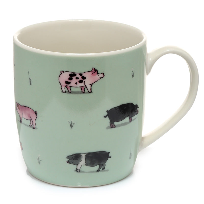 Set of 2 Porcelain Mugs - Willow Farm