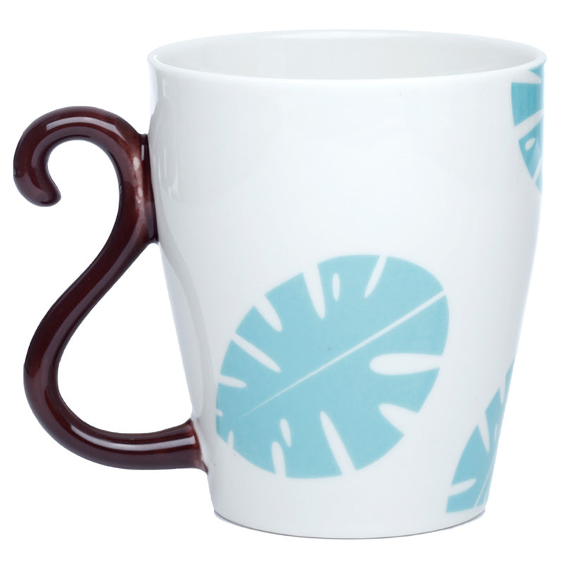 Monkey Zooniverse Ceramic Tail Shaped Handle Mug