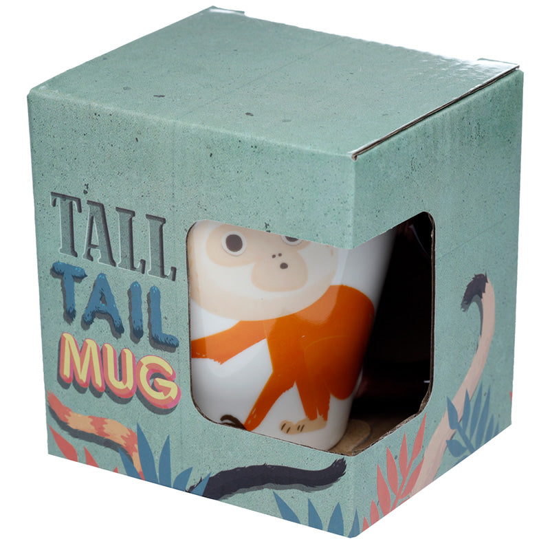 Monkey Zooniverse Ceramic Tail Shaped Handle Mug