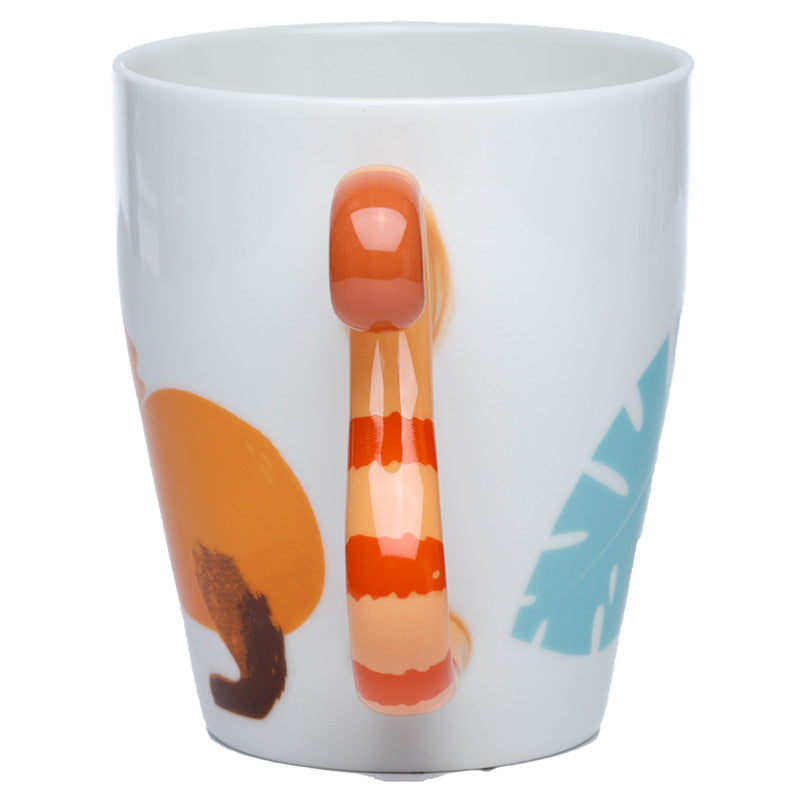 Red Panda Zooniverse Ceramic Tail Shaped Handle Mug