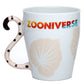 Cheetah Zooniverse Ceramic Tail Shaped Handle Mug