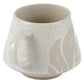 Stoneware Mug Cream Glaze Relief - Florens Hesperantha