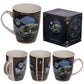 Fantasy Wolf Lake Design Porcelain Mug