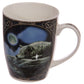 Fantasy Wolf Lake Design Porcelain Mug