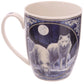 Fantasy Winter Warrior Wolf Design Porcelain Mug