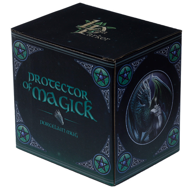 Lisa Parker Porcelain Mug - Protector of Magick Dragon