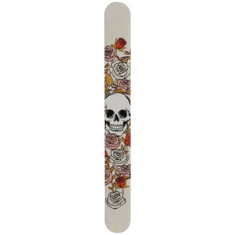 Nail File - Skulls  and  Roses