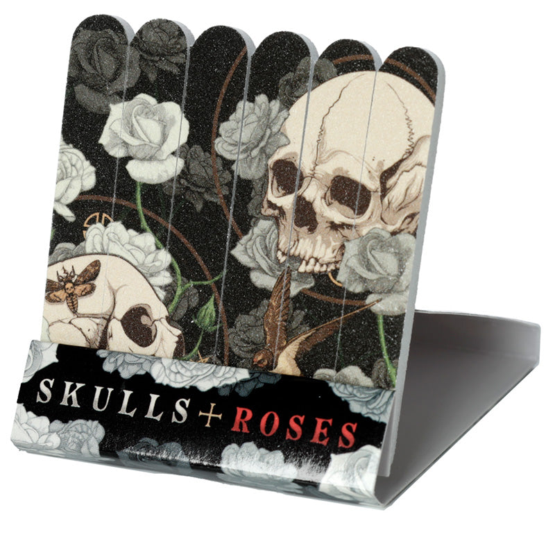 Matchbook Nail File - Skulls and Roses