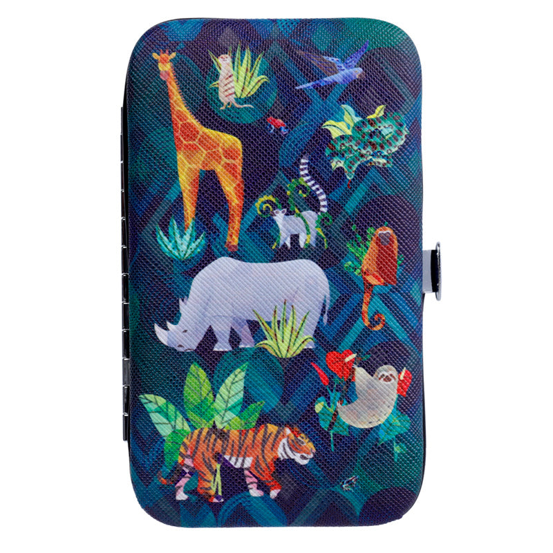 5 Piece Zip Up Shaped Manicure Set - Animal Kingdom