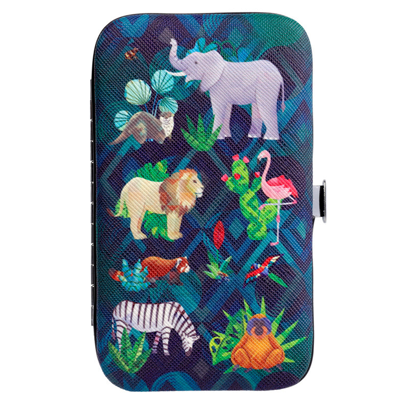 5 Piece Zip Up Shaped Manicure Set - Animal Kingdom