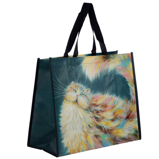 Rainbow Cat Kim Haskins Reusable Shopping Bag