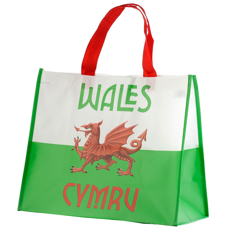 Welsh Dragon Wales Cymru Durable Reusable Shopping Bag