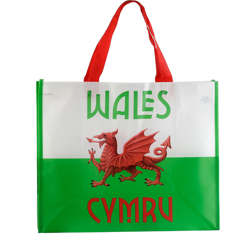 Welsh Dragon Wales Cymru Durable Reusable Shopping Bag