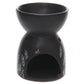 Decorative Ceramic Black and White Grass Design Oil  and  Wax Burner