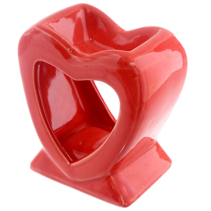 Cute Heart Shaped Ceramic Oil Burner