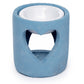 Blue Eden Concrete Industrial Style Heart Cut-Out Oil Burner