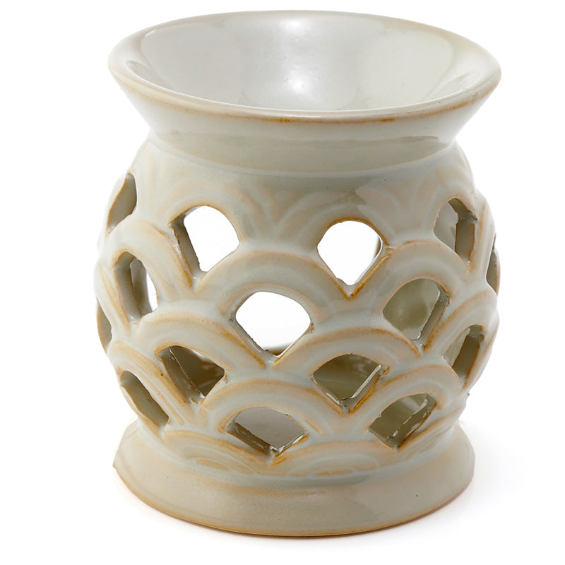 Ceramic Scallop Cut Out Eden Oil Burner